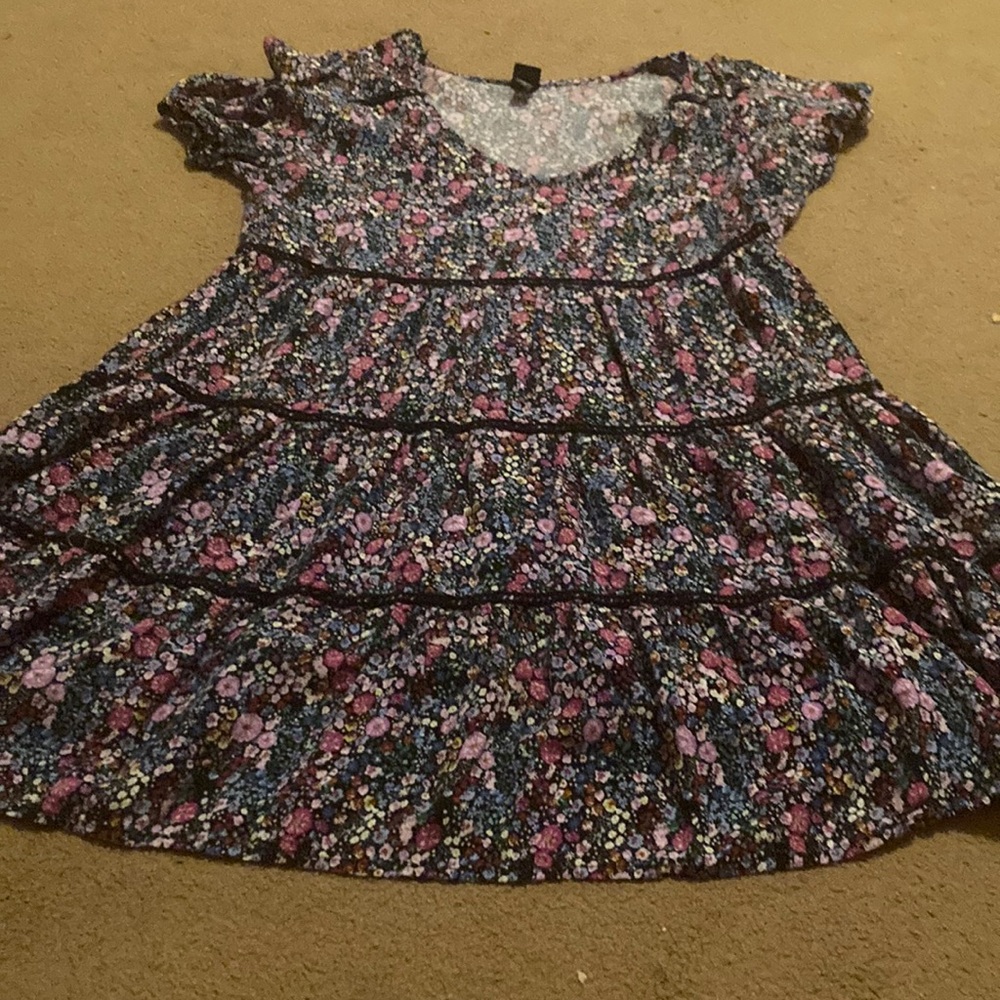 Indigo Floral Dress